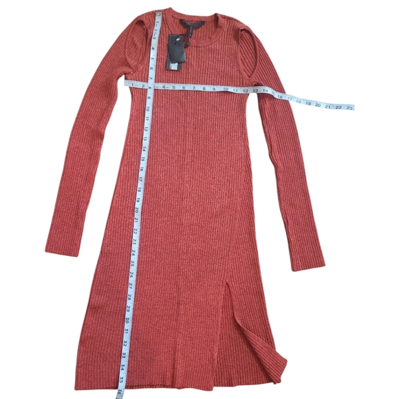 NWT BCBGMAXAZRIA Sweater Slip on Cocktail Knit Mini Dress sz XS - Picture 6 of 11